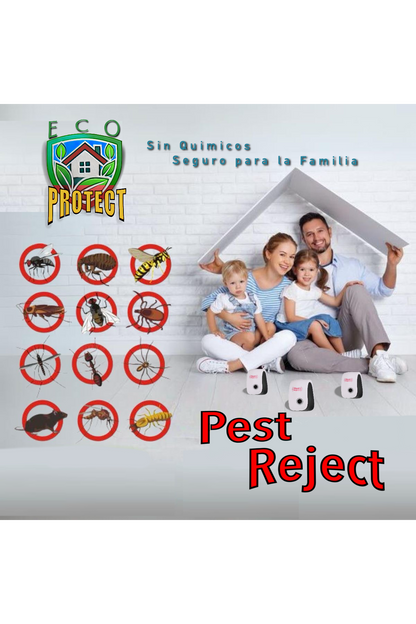 PEST REJECT ® - Repelente Ultrasonico Eléctrico
